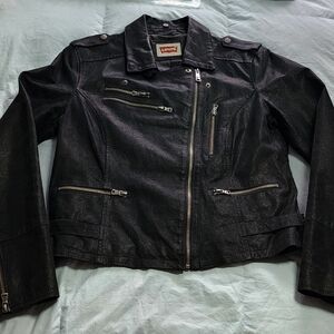 Levi's Women's Black Moto Leather Jacket